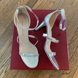 Tamara Mellon Frontline Sandal silver size 41/US 10 - 10.5
